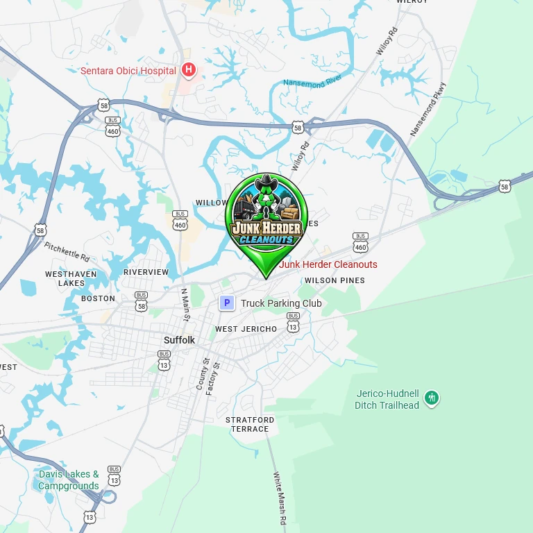 Junk Herder Cleanouts map